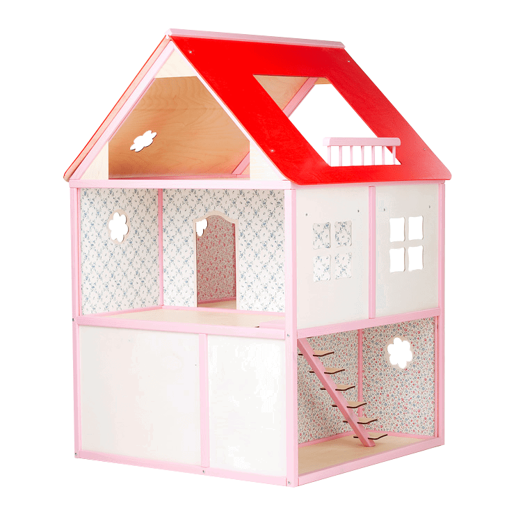Dollhouse Roosi Villa - Pink - Kotikauppa