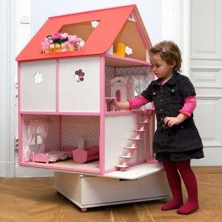 Dollhouse Roosi Villa - Pink - Kotikauppa