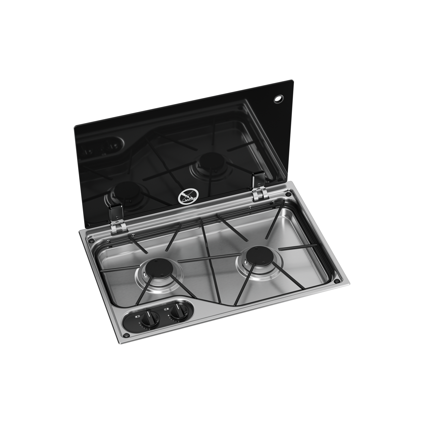 Dometic-kaasuliesi CVH1525G lasikannella, 2 poltinta, 30 mbar - Kotikauppa