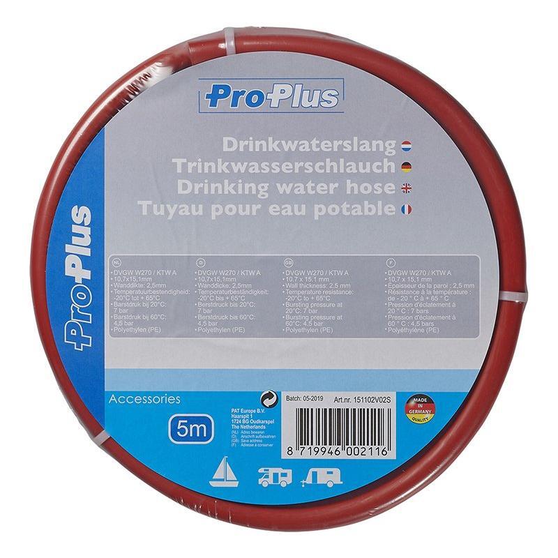 Drinking water hose red 5,00M / 10x15mm - Kotikauppa