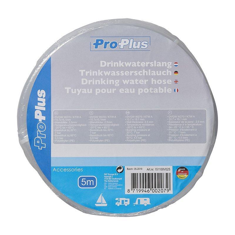 Drinking water hose transparant 5,00M / 10x15mm - Kotikauppa