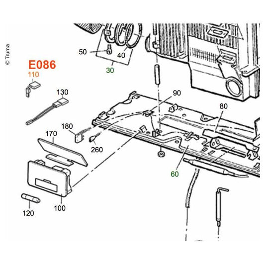 Truma sytytysventtiilin sovitinpistoke S 3002, S 5002 -5,1999, S 2200 1997-2006
