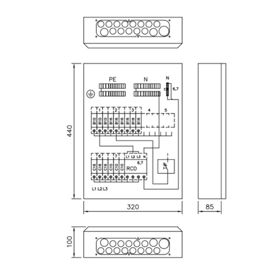 RYHMÄKESKUS U/P PIKKU-WALTTERI EHSV245.15 25A IP20C FE