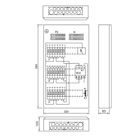 RYHMÄKESKUS U/P PIKKU-WALTTERI EHSV345.21 35A IP20C FE