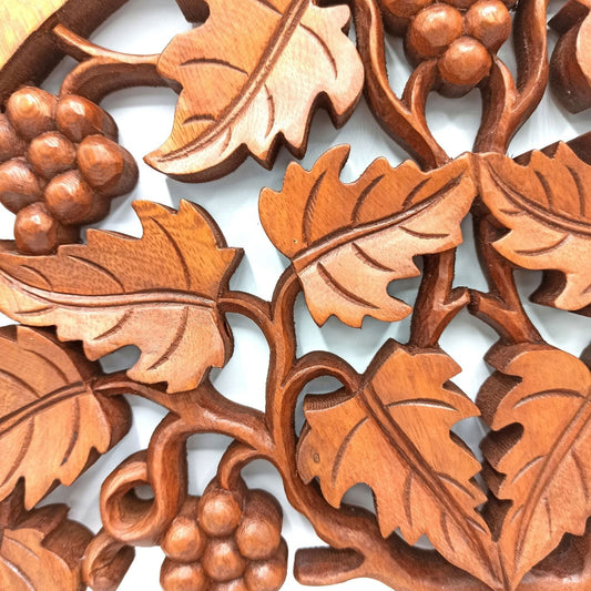 Elämän puu viinirypäle -seinätaulu (40cm) - Kotikauppa