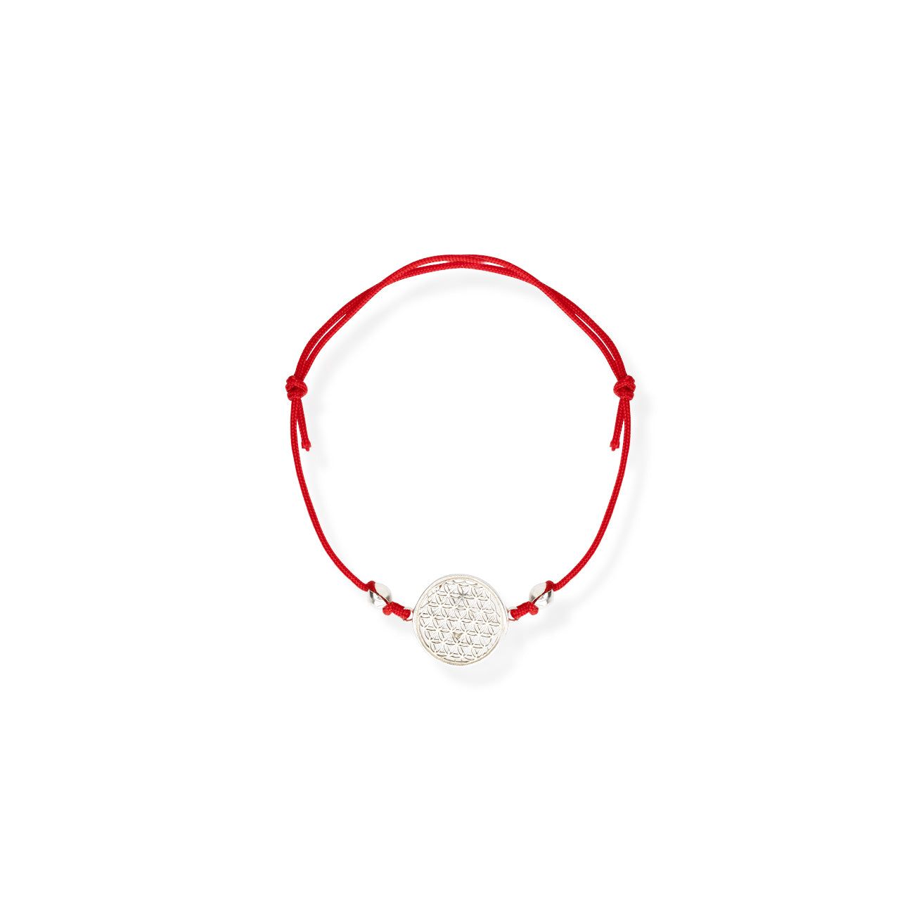 Flower Of Life Bracelet S – Red Cord