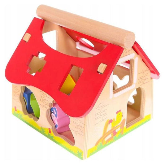 Farmhouse Shape Sorter With Animals - Kotikauppa
