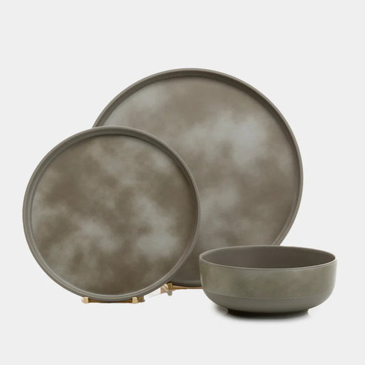 Flamefield melamiiniastiasto Pebble Sky, 12 osaa - Kotikauppa