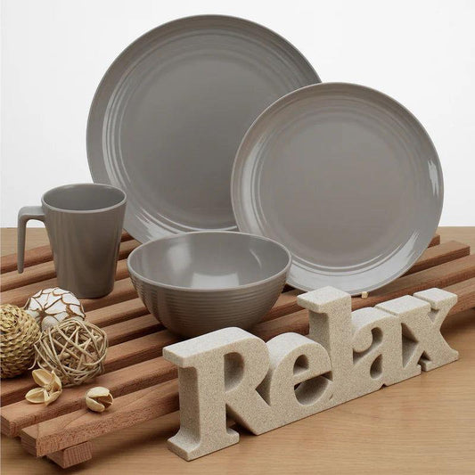 Flamefield melamiiniastiasto Seramika Latte, 16 osaa - Kotikauppa