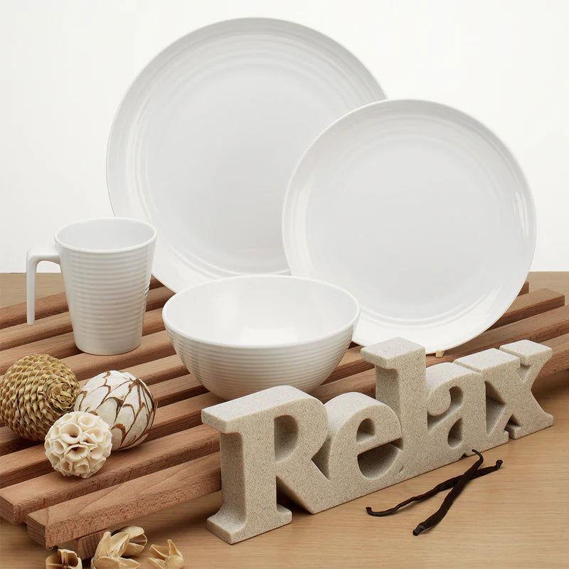 Flamefield melamiiniastiasto Seramika Vanilla, 16 osaa - Kotikauppa