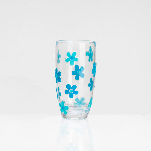 Flamefield korkea juomalasi Daisy Aqua, 2 kpl | SF502A | 5023412015023 | Kotikauppa | Flamefield