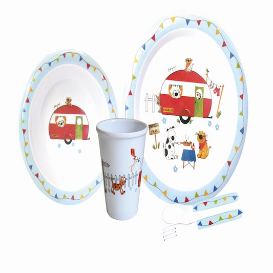 Flamefield lastenastiasto Charlie & Friends, 5 osaa | CH005 | 5023412580057 | Kotikauppa | Flamefield