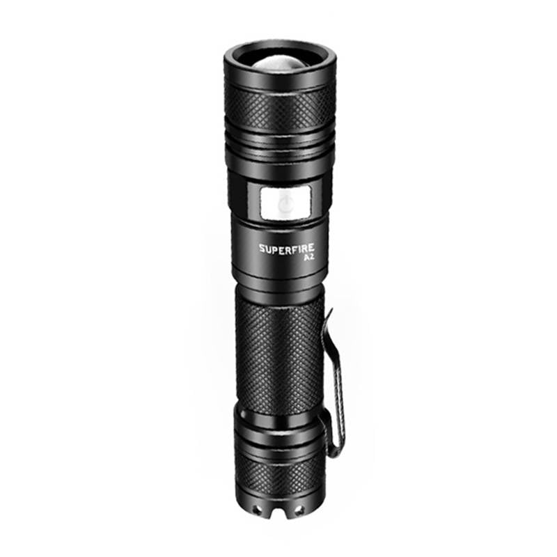 Flashlight Superfire A2, 650lm, USB - Kotikauppa