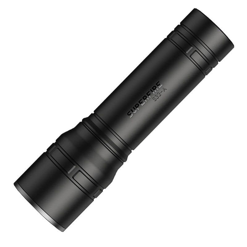 Flashlight Superfire S33-A, USB (black) - Kotikauppa