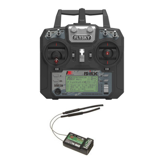 FlySky kit FS-i6X transmitter + iA6B receiver, 10 channels AFHDS 2A. - Kotikauppa