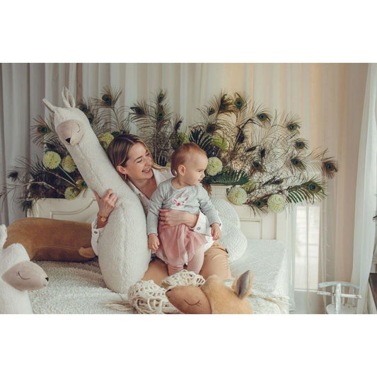 Giant Plush Toy Alpaca - Beige - Kotikauppa