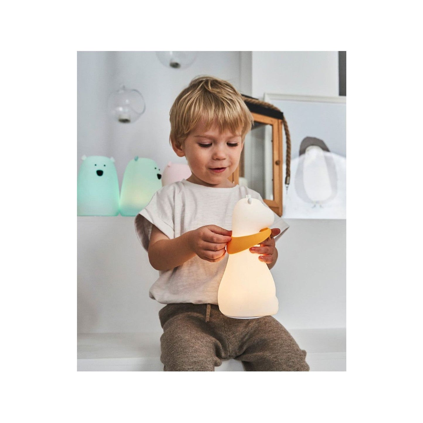 Giraffe Silicone Lamp - White - Kotikauppa