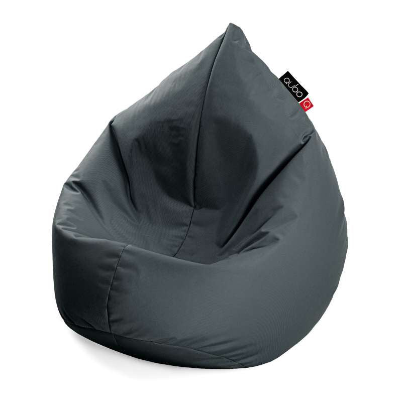 Säkkituoli Qubo™ Drizzle Drop Graphite POP FIT - Kotikauppa