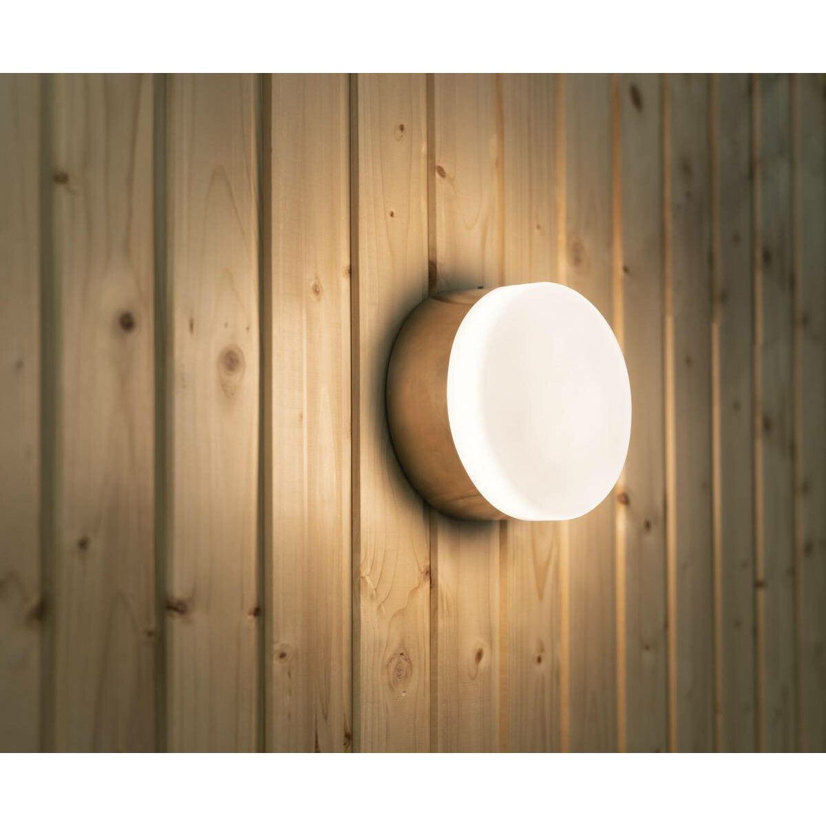 LED-saunavalaisin Hide-a-lite Heatwall 2700K teräs