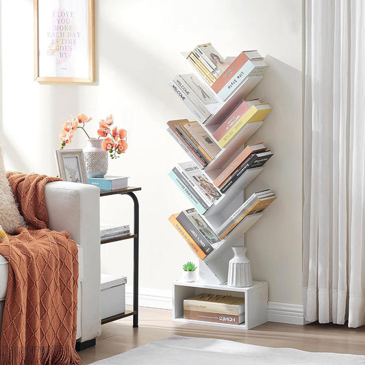 Kirjahylly työpöydälle (valkoinen)