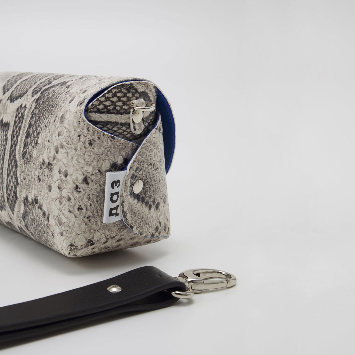 Handmade Leather Shoulder - Snake Print - Kotikauppa