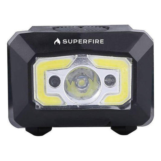 Headlight with non-contact switch Superfire X30, 340lm, USB - Kotikauppa