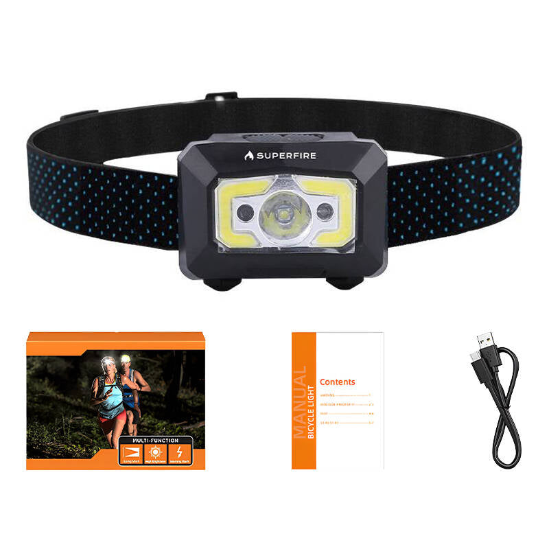Headlight with non-contact switch Superfire X30, 340lm, USB - Kotikauppa