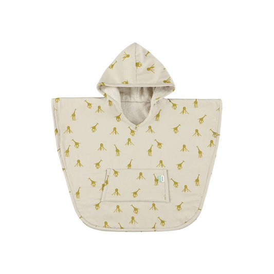 Hooded Bathing Poncho for Kids - Groovy Giraffe - Kotikauppa