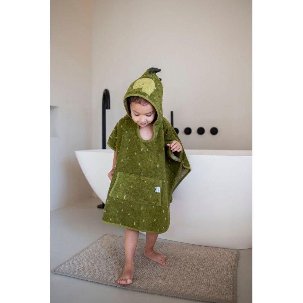 Hooded Bathing Poncho for Kids - Mr. Dino - Kotikauppa
