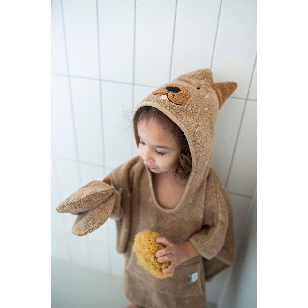 Hooded Bathing Poncho for Kids - Mr. Dog - Kotikauppa