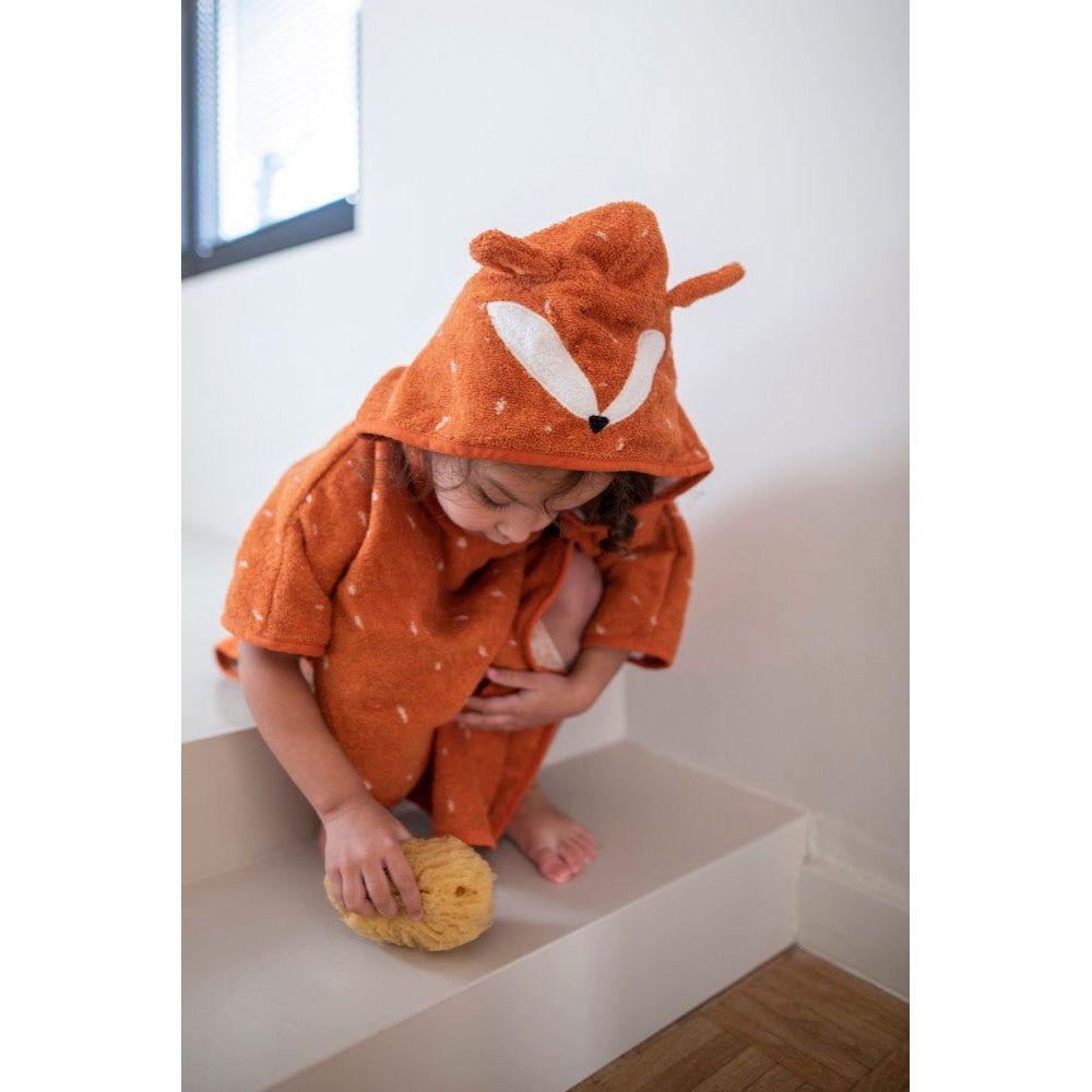 Hooded Bathing Poncho for Kids - Mr. Fox - Kotikauppa