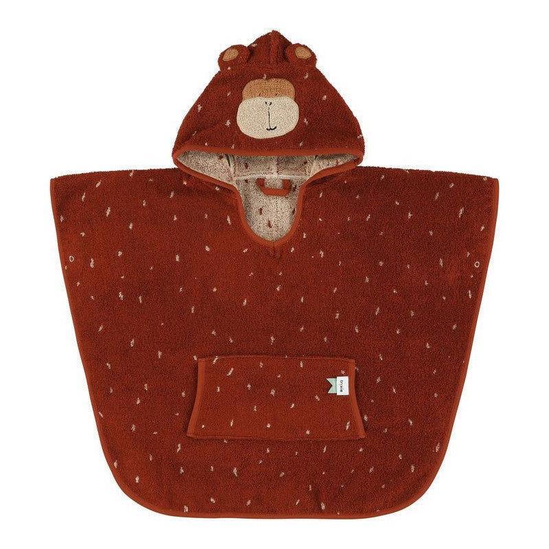 Hooded Bathing Poncho for Kids - Mr. Monkey - Kotikauppa