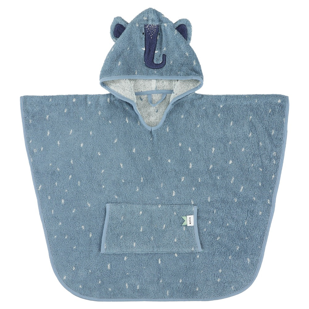 Hooded Bathing Poncho for Kids - Mrs. Elephant - Kotikauppa