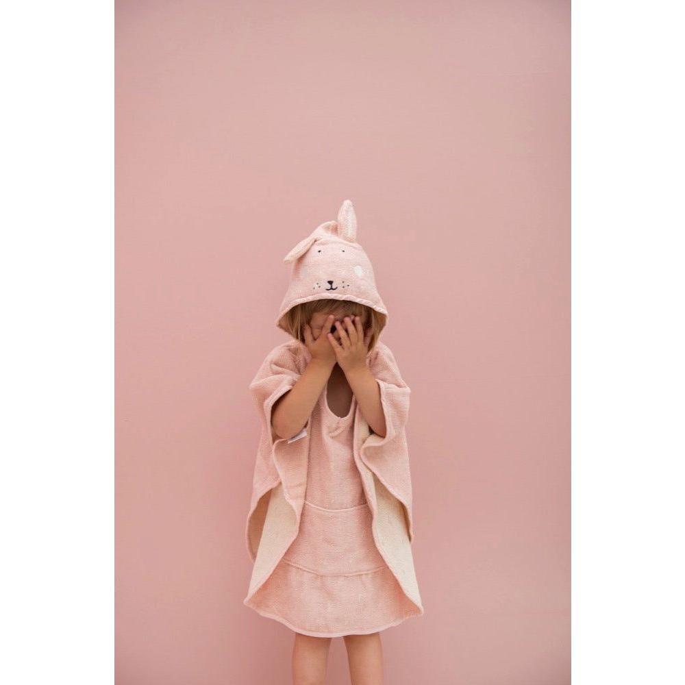 Hooded Bathing Poncho for Kids - Mrs. Rabbit - Kotikauppa