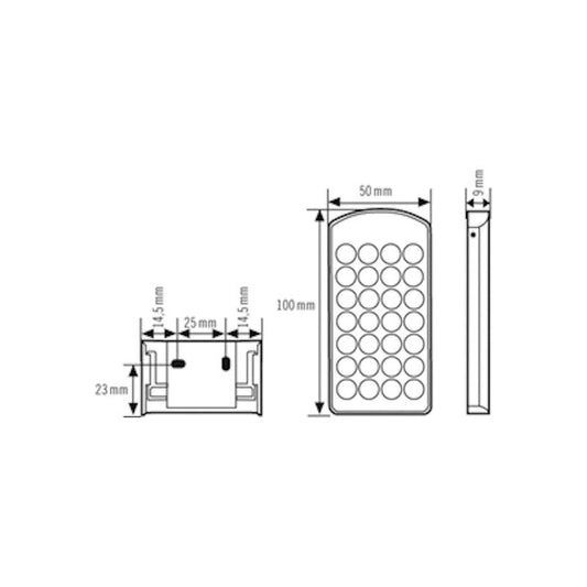 KAUKO-OHJAIN ESYLUX MOBIL-PDI/DALI HOPEA