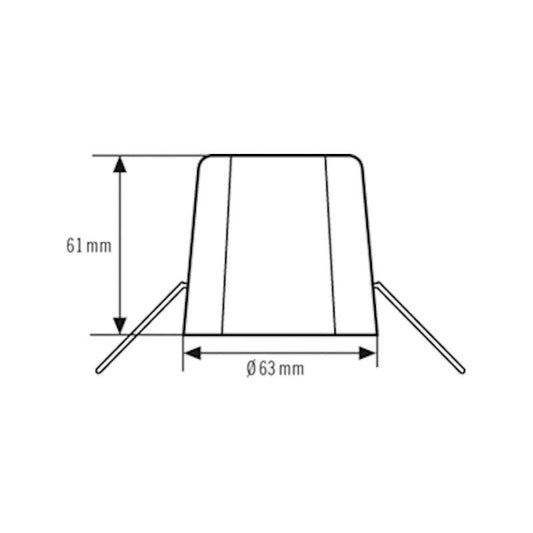 ASENNUSJALKA ESYLUX KATTOASENNUSSARJA-C VALKOINEN