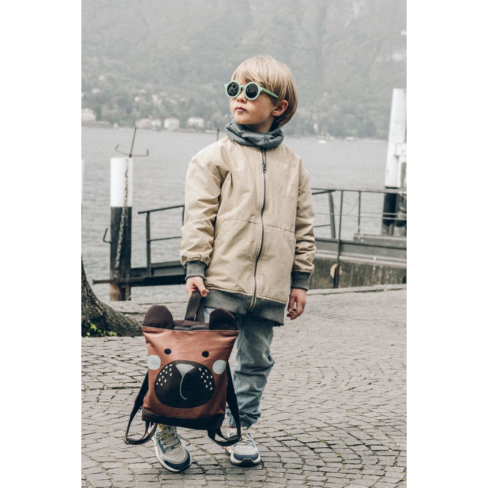 Kids Backpack - Green Bear