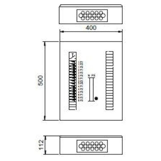 RYHMÄKESKUS ABB RY5E15U 50A ILMAN VVSK IP34