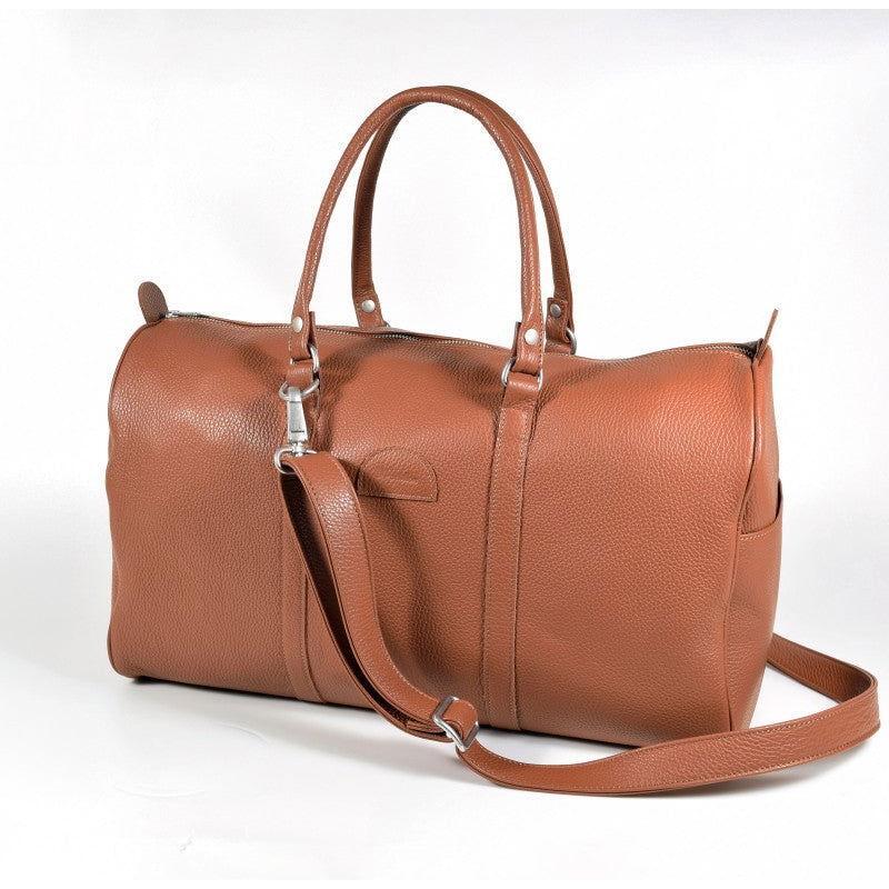 Iso nahkalaukku pitkällä hihnalla (vaaleanruskea, 20l)-Papillon