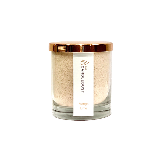 Jauhemainen lasikynttilä 160g (Mango Lime) - Kotikauppa