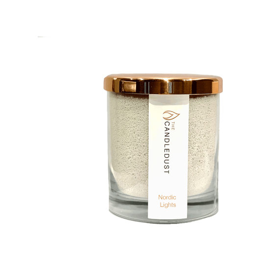 Jauhemainen lasikynttilä 160g (Nordic Lights) - Kotikauppa