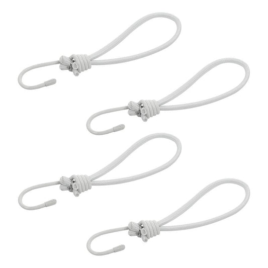 Joustava valkoinen telttakankaan kiristyskoukku sisään kuplapakkaus - Kotikauppa