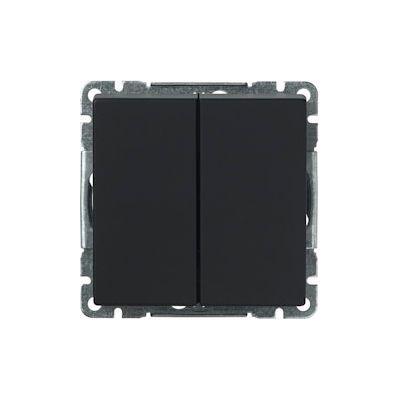 KYTKIN IMPRESSIVO 5/16AX/250V/IP21 UKJ 2X MUSTA | 2106095