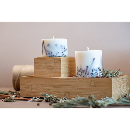 Käsintehty soijavahakynttilä kanelin tuoksulla