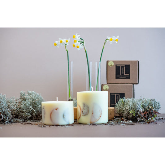 Käsintehty soijavahakynttilä kevyellä vaniljan tuoksulla