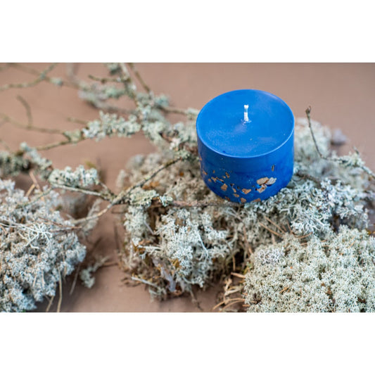 Käsintehty soijavahakynttilä meripihkan tuoksulla