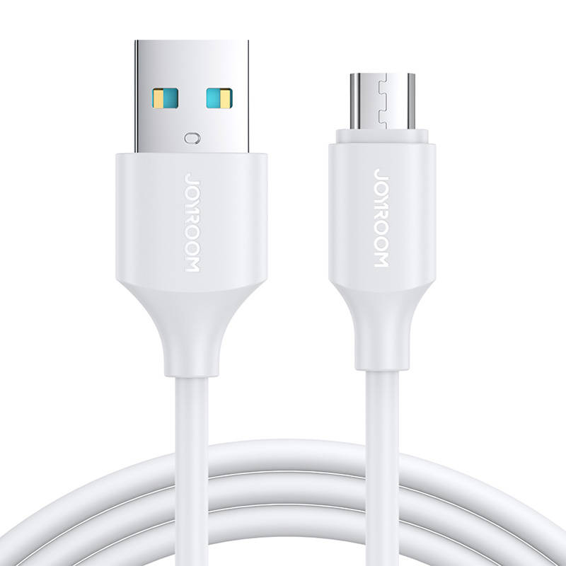 Kaapeli to Micro USB-A / 2.4A / 1m Joyroom S-UM018A9 (white) - Kotikauppa
