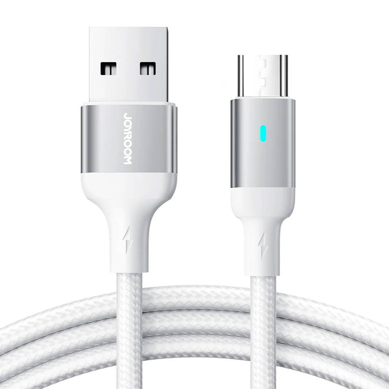 Kaapeli to Micro USB-A / 2.4A / 2m Joyroom S-UM018A10 (white) - Kotikauppa