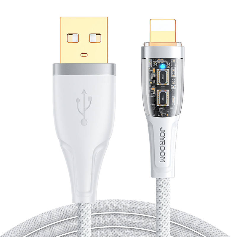 Kaapeli to USB-A / Lightning / 2.4A / 1.2m Joyroom S-UL012A3 (white) - Kotikauppa