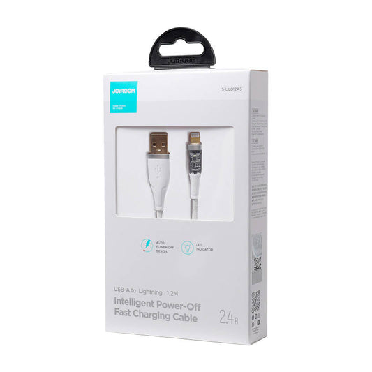 Kaapeli to USB-A / Lightning / 2.4A / 1.2m Joyroom S-UL012A3 (white) - Kotikauppa